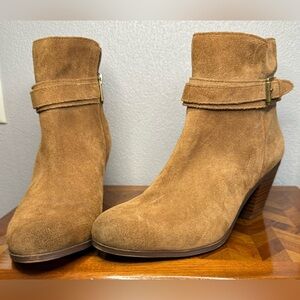 Sam Edelman Lynne Carmel brown suede booties 9.5
